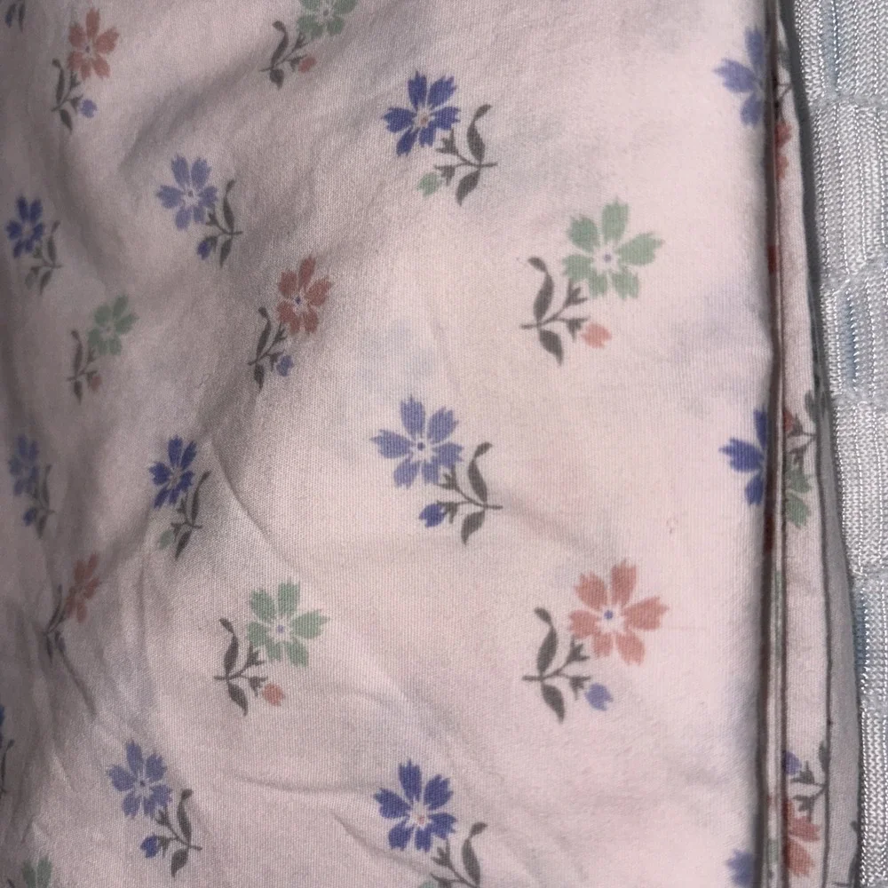 2‎ Martha Stewart Standard Pillowcases Flowers Pink Green cotton